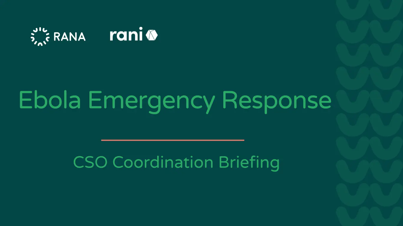 Ebola Emergency Response: CSO Coordination Briefing