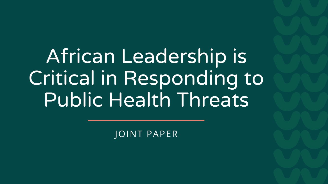 RANA African Leadership is Critical in Responding to Public Health Threats